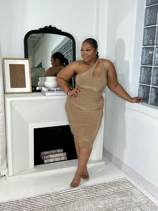 Bella Bodycon Dress (Nude)