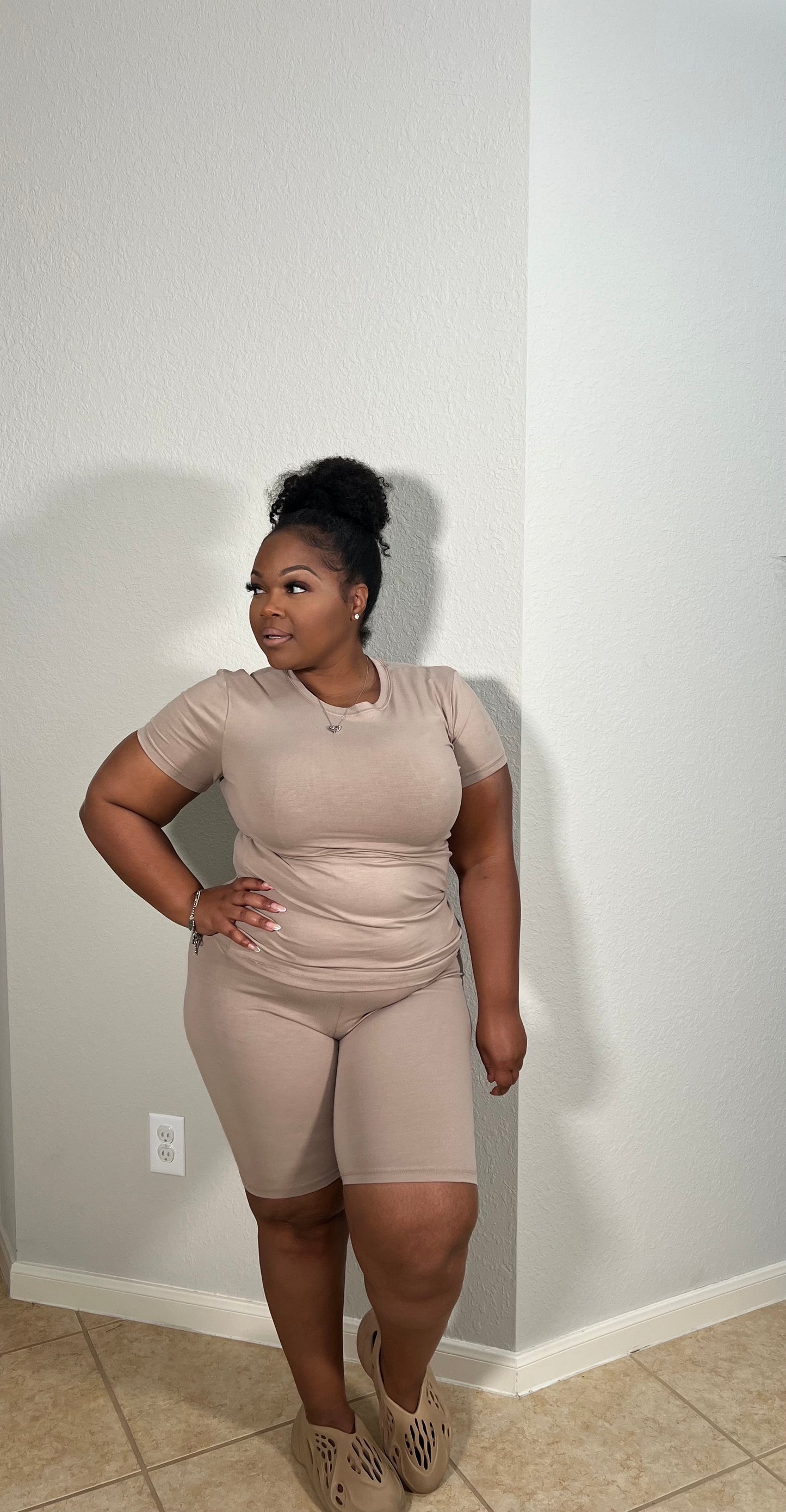 Cotton Biker Short Set (4 colors)